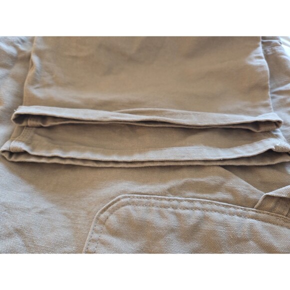 Carhartt B11-CML Washed Duck Work Dungaree Pants Cotton Camel Tan Men's 44x30 - Picture 6 of 6